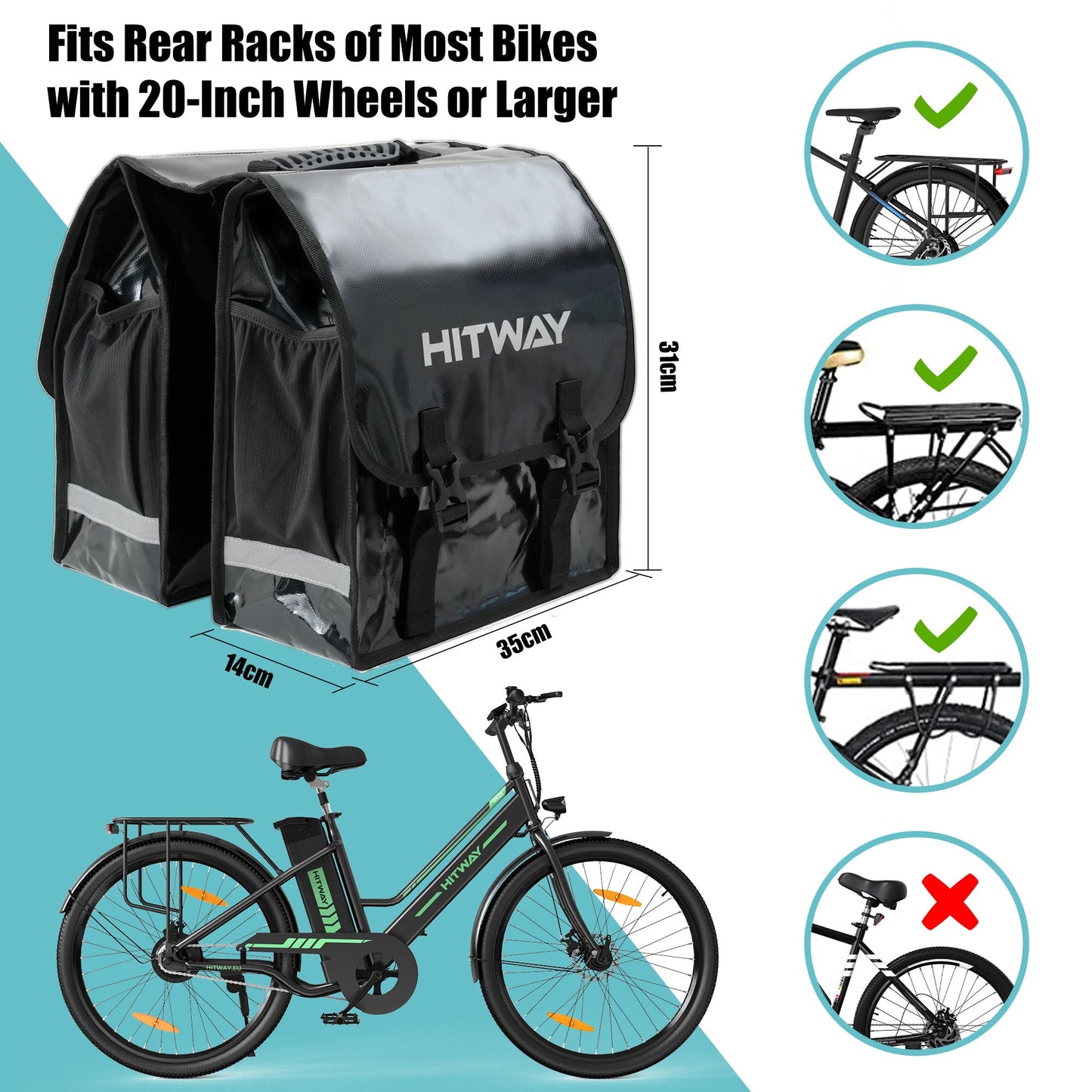 Borsa Doppia per Ebike