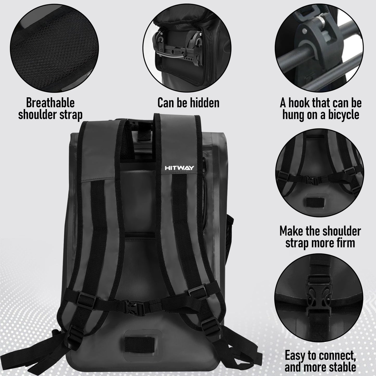 Borsa da bici multifunzionale 3-in-1