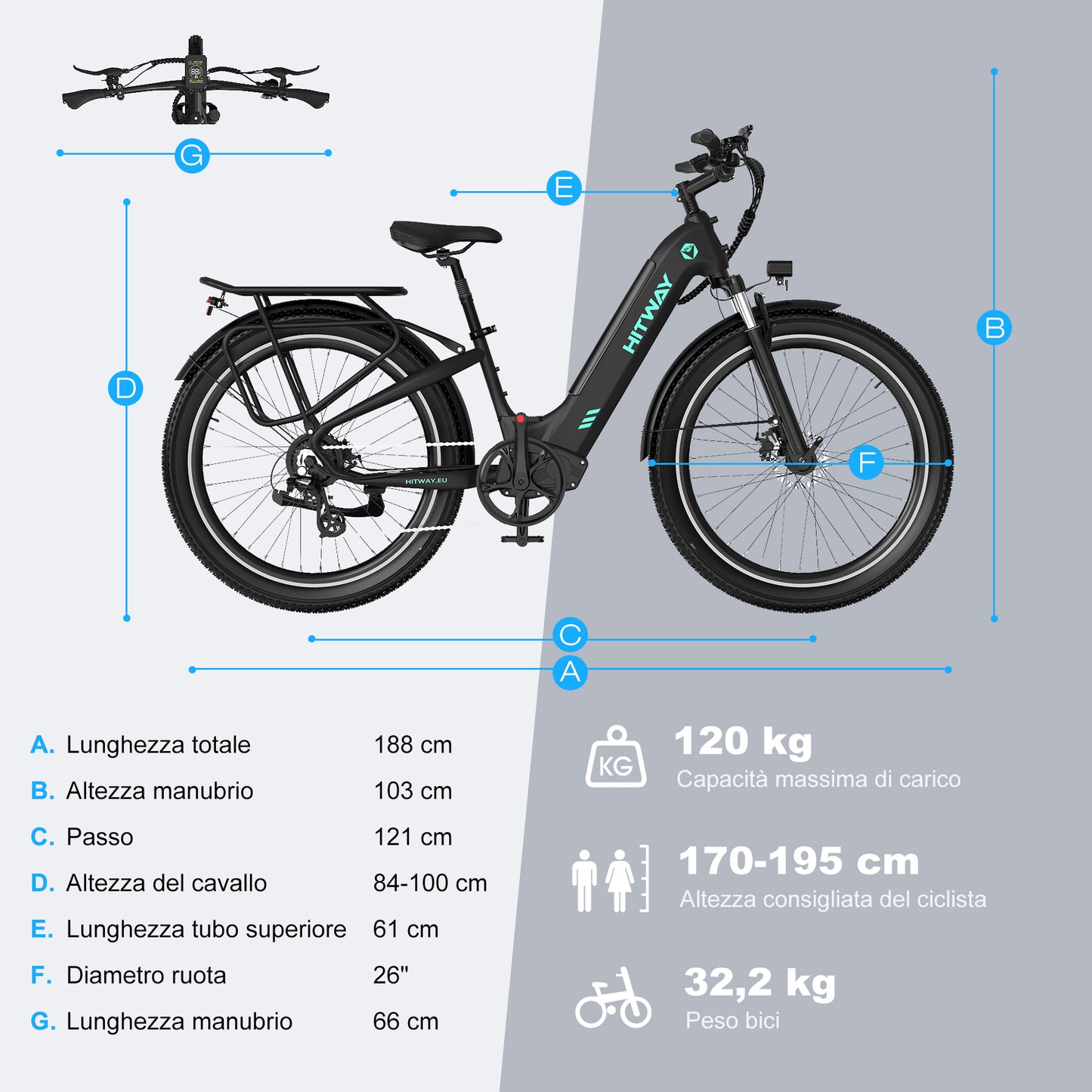 BK16 Bicicletta Elettrica
