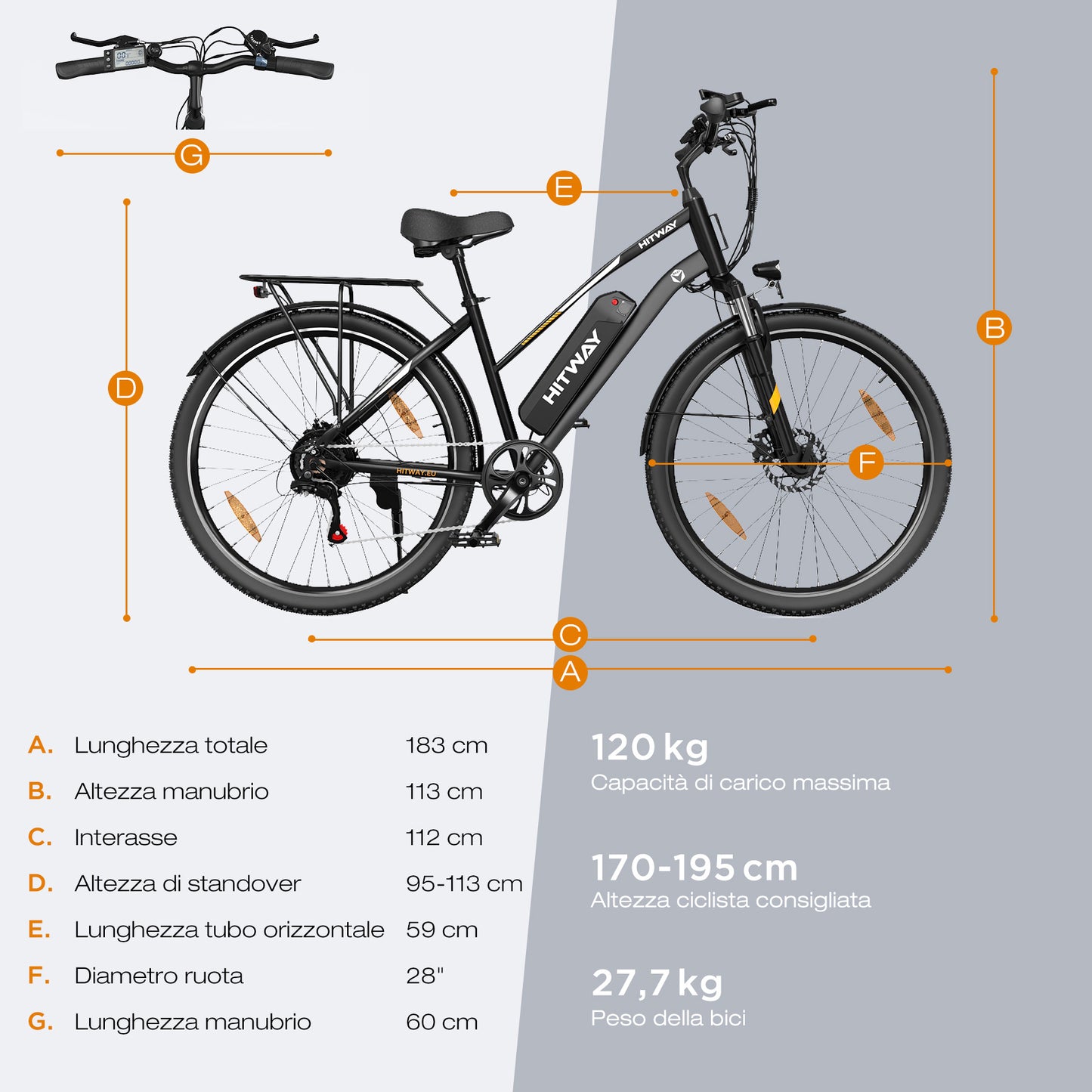 BK27S Bicicletta Elettrica