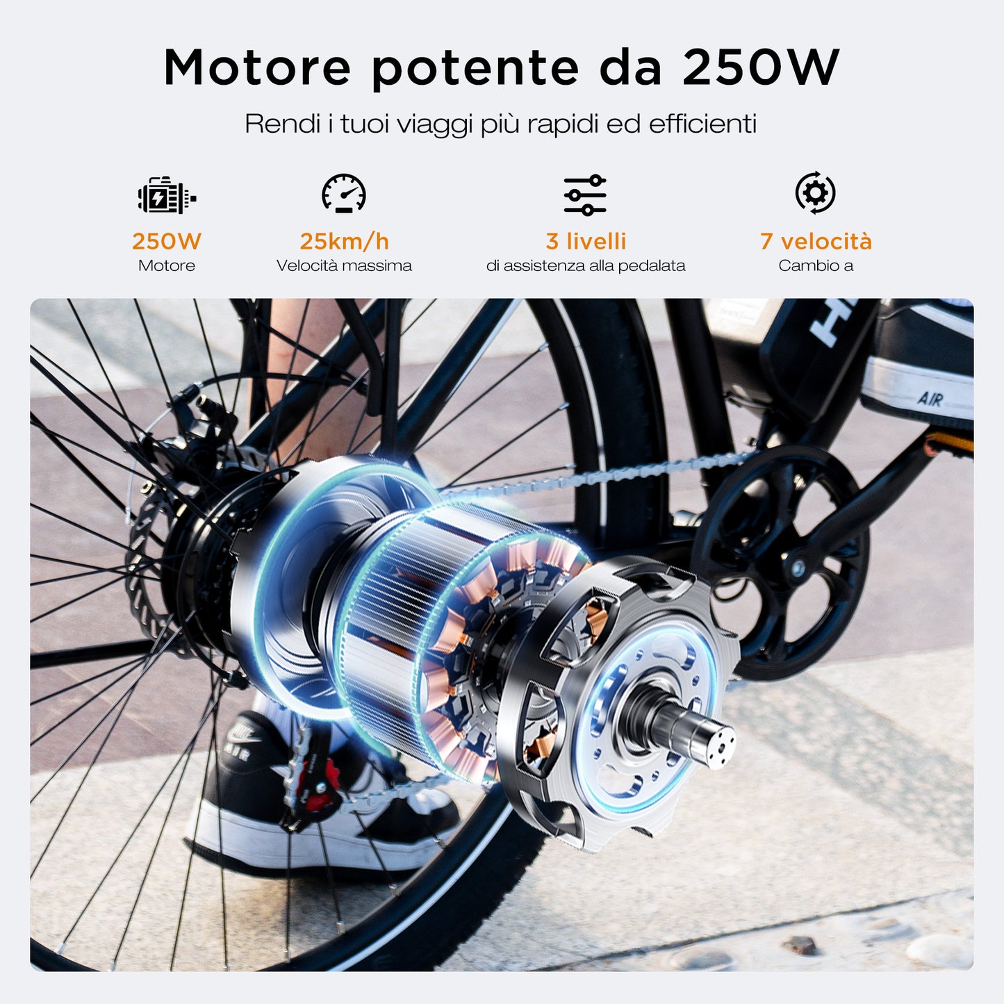 BK27S Bicicletta Elettrica