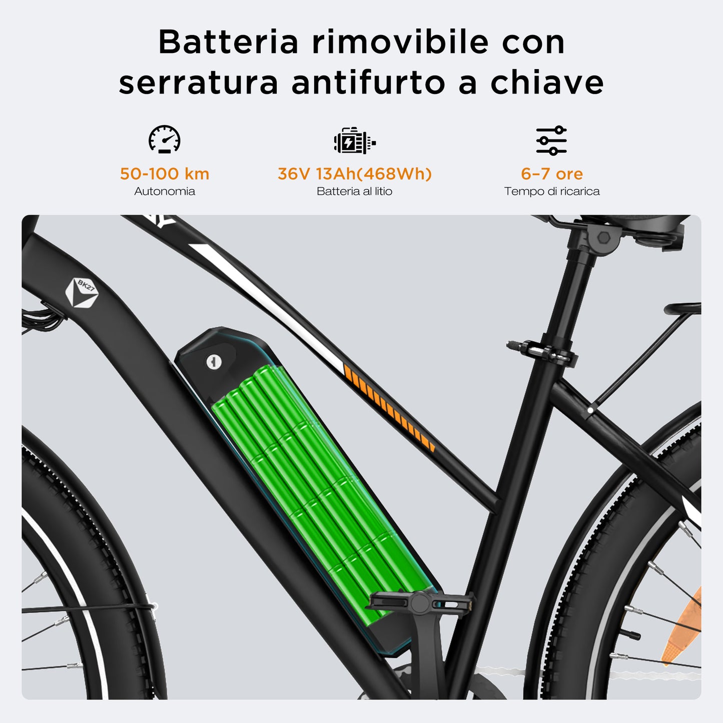 BK27S Bicicletta Elettrica