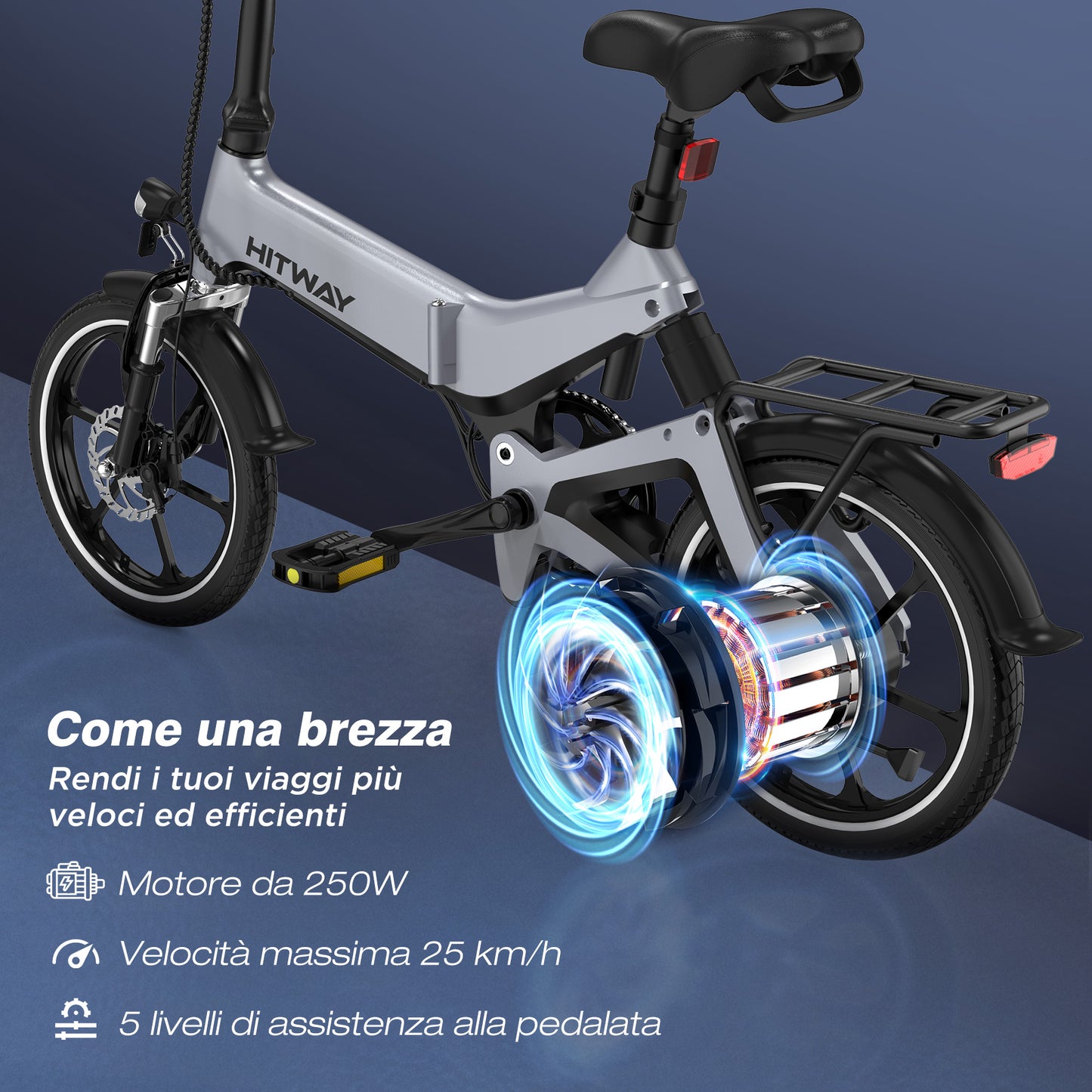 BK2 Bicicletta Elettrica Pieghevole