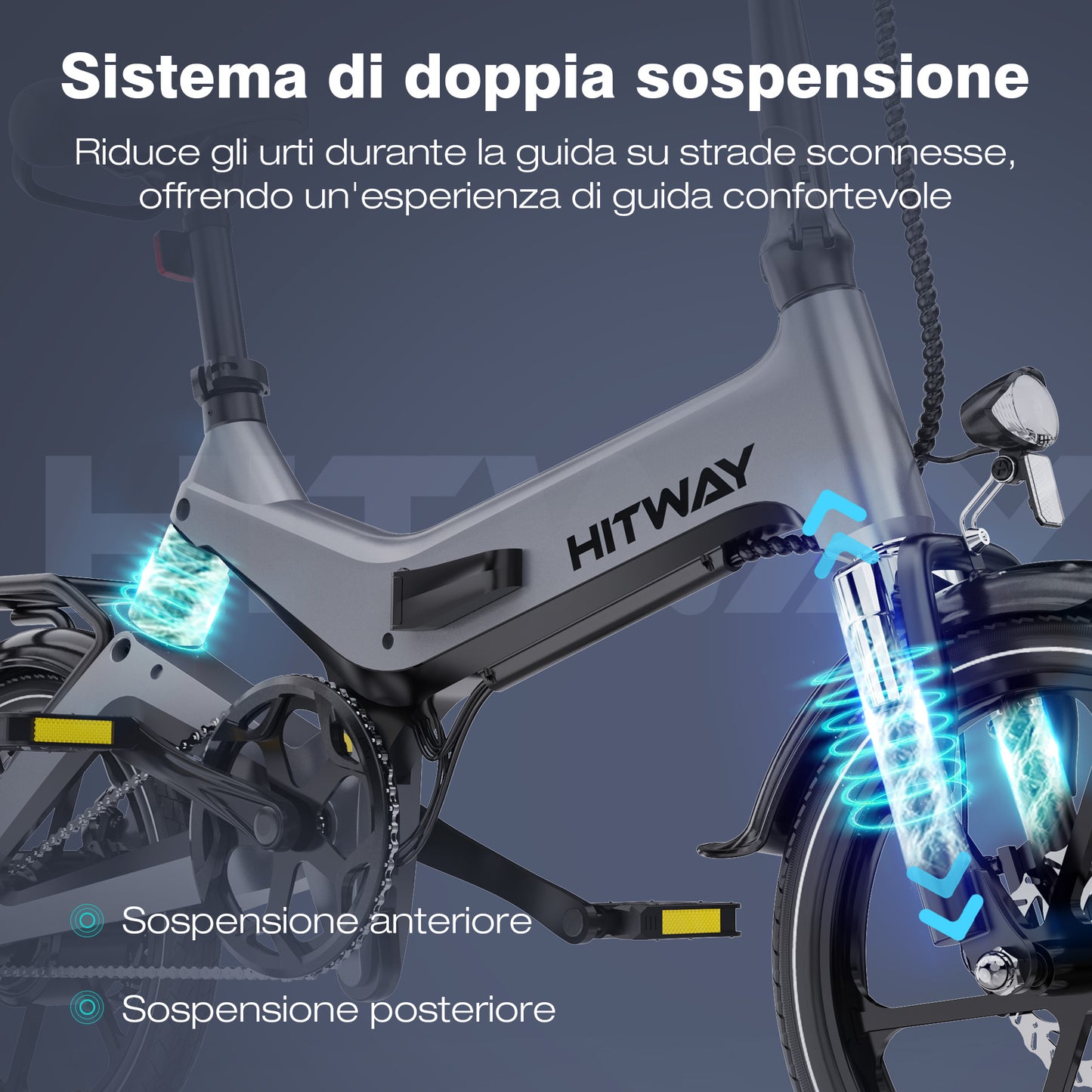 BK2 Bicicletta Elettrica Pieghevole