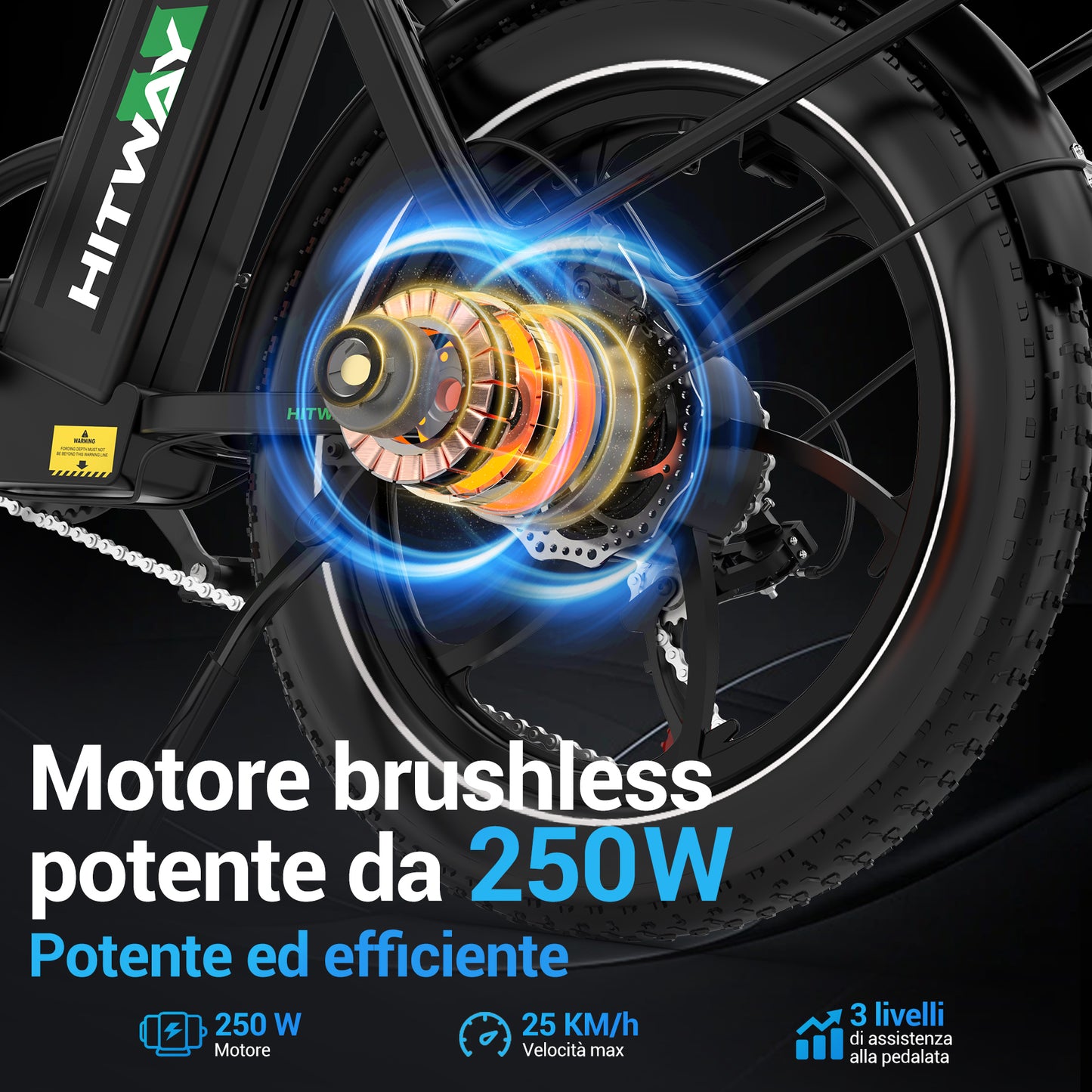 BK6S L1 Bicicletta Elettrica Pieghevole