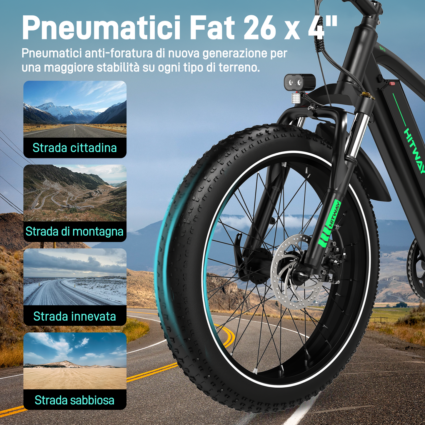 BK9S Fat bike elettrica
