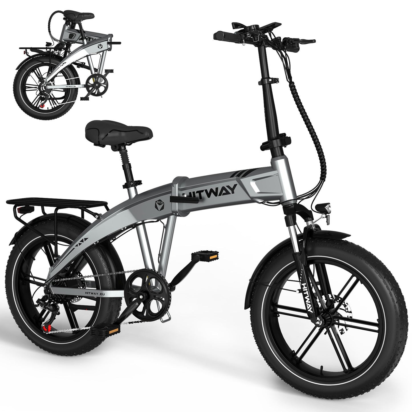 BK36 Bicicletta Elettrica Pieghevole