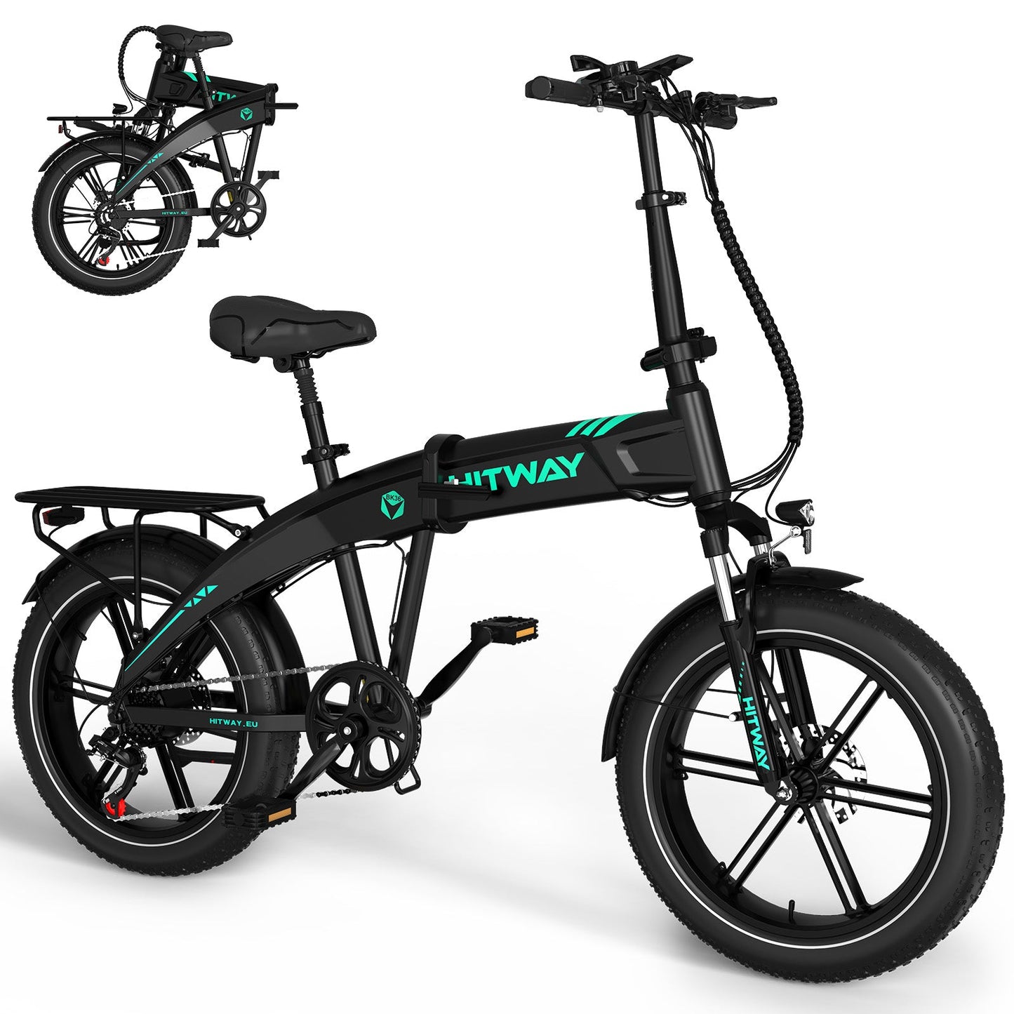 BK36 Bicicletta Elettrica Pieghevole