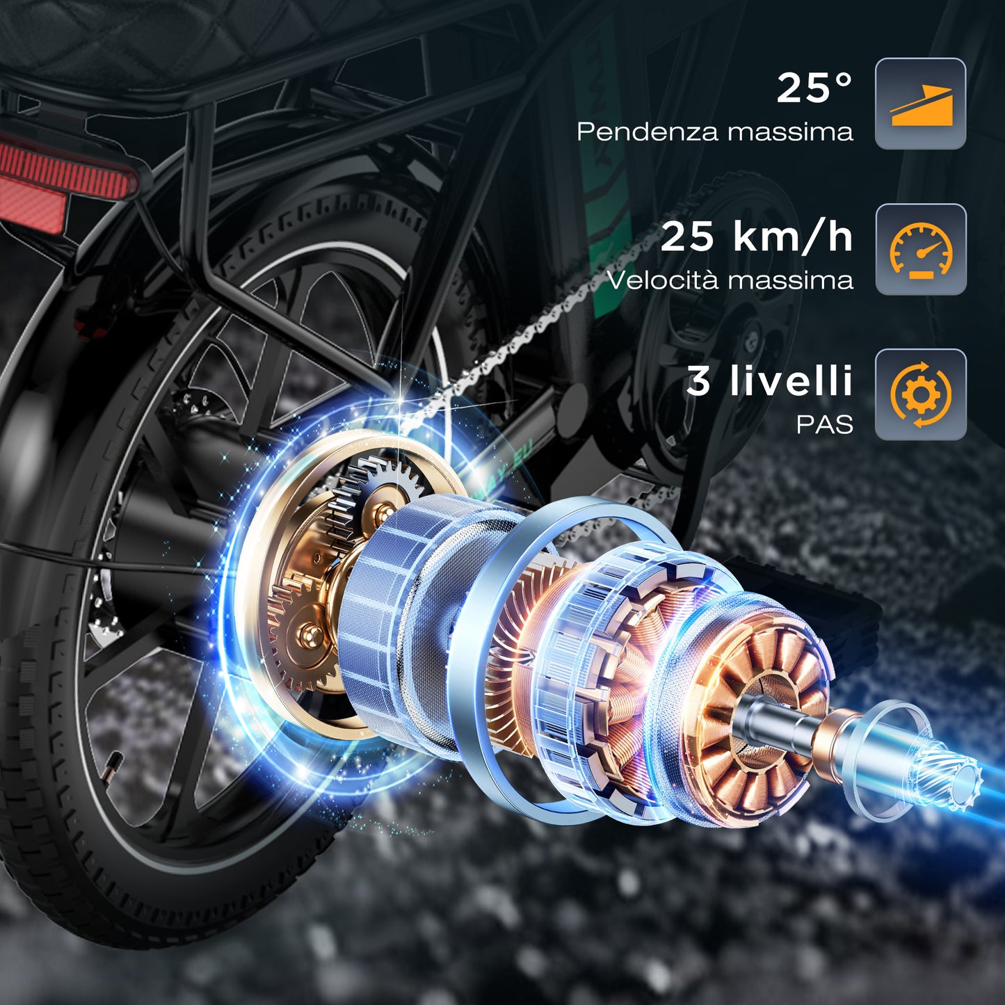 BK5SL Bici elettrica pieghevole