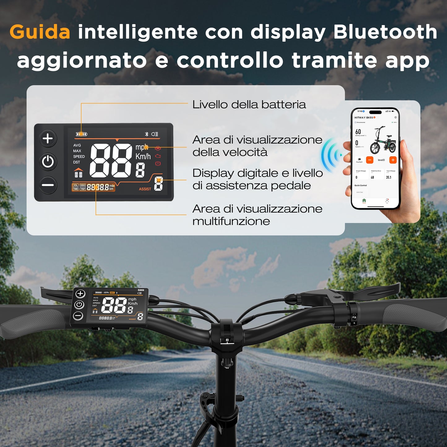 BK5SL Bici elettrica pieghevole
