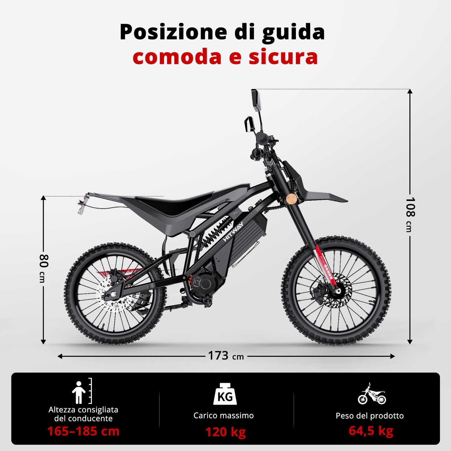 HT500 Moto Elettrica Off-Road