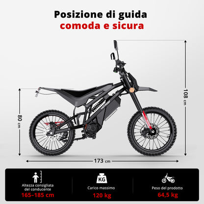 HT500 Moto Elettrica Off-Road