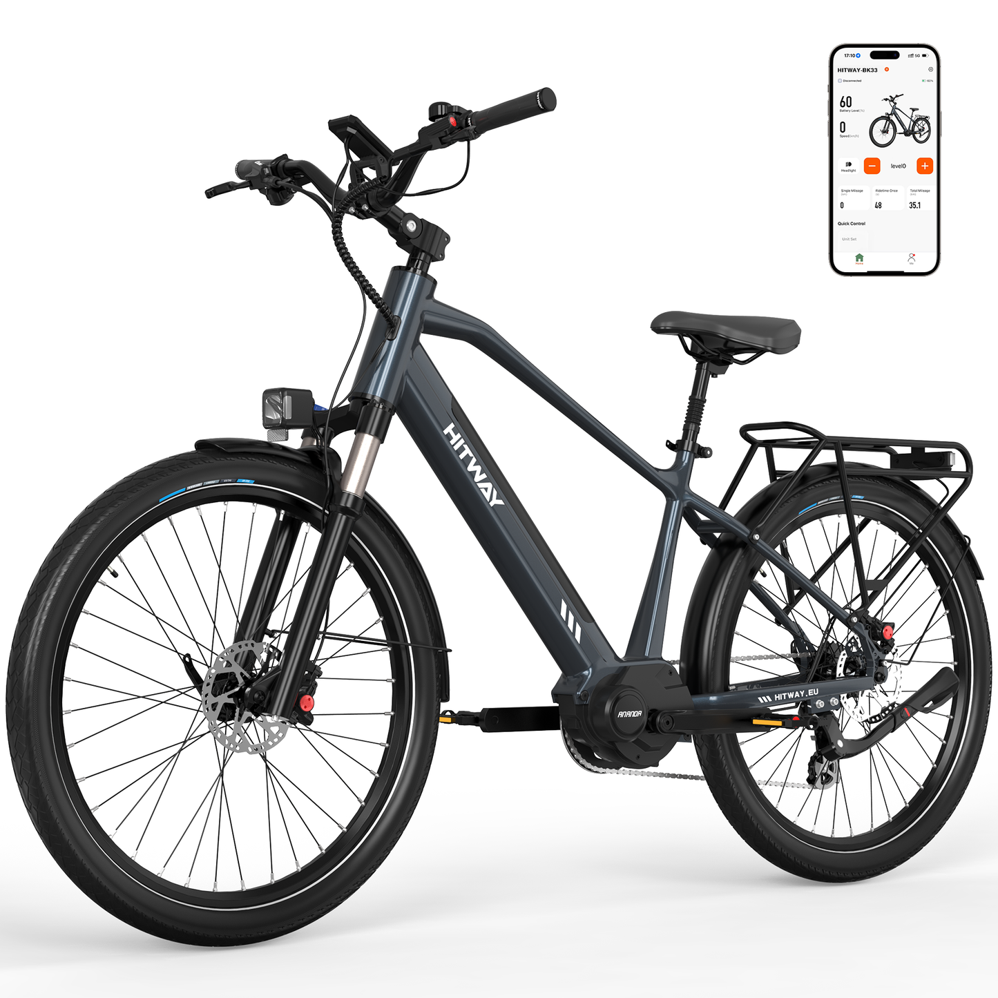 BK33 bici elettrica con motore centrale