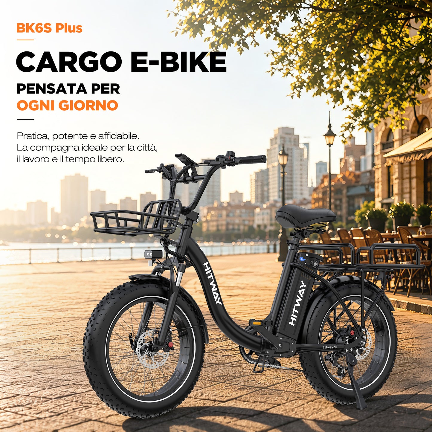 BK6S Plus Bici Elettrica Cargo