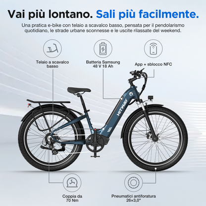 BK16 Bicicletta Elettrica da Città