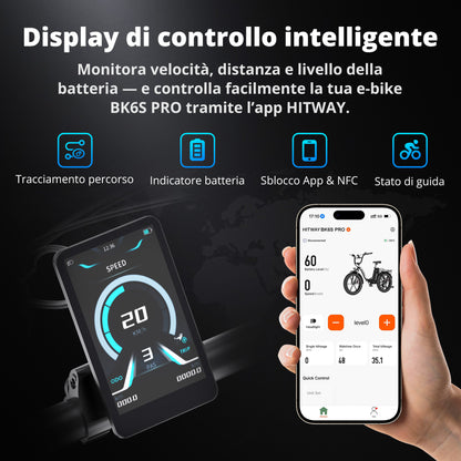 BK6S Pro Bici Elettrica Pieghevole