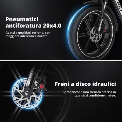 BK6S Pro Bici Elettrica Pieghevole