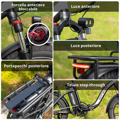 BK6S Pro Bici Elettrica Pieghevole
