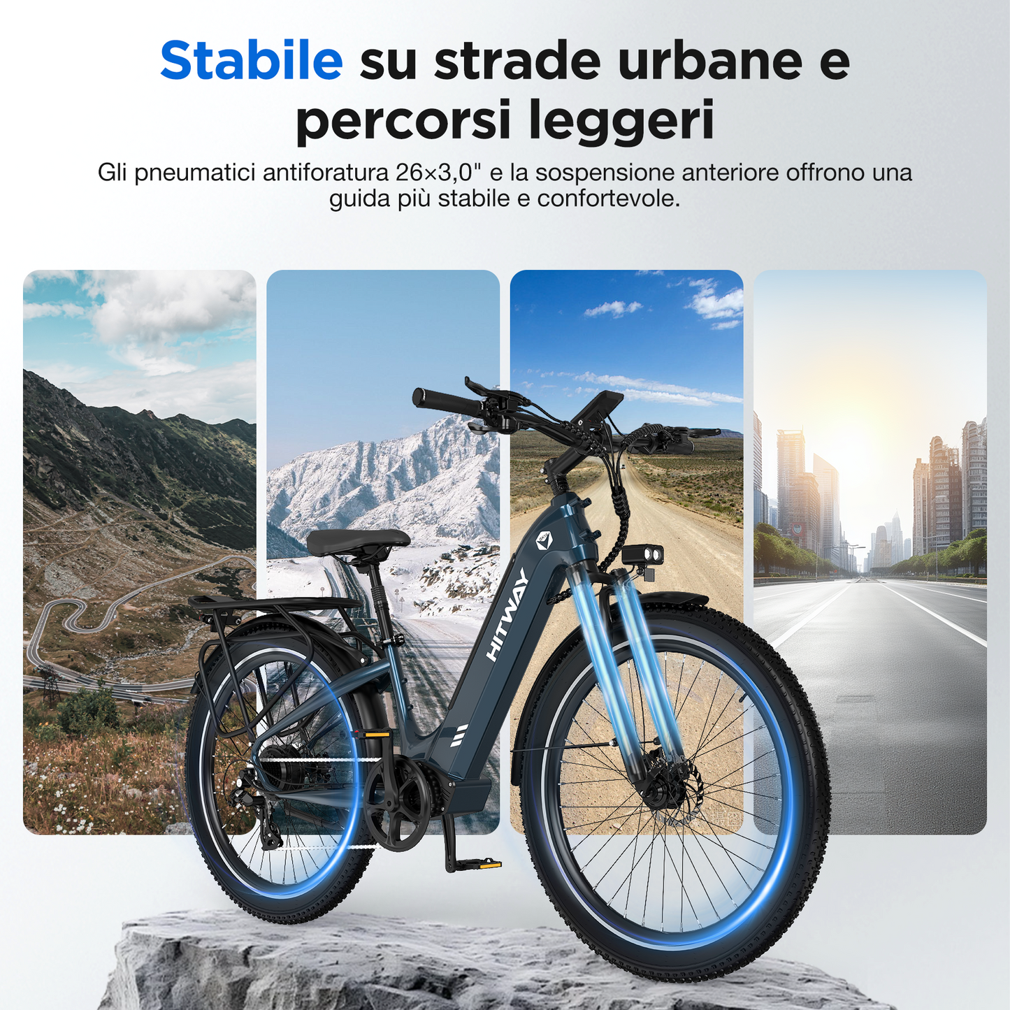 BK16 Bicicletta Elettrica da Città
