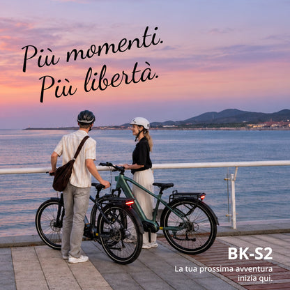 BK-S2 Bici Elettrica Trekking Bafang 120 Nm