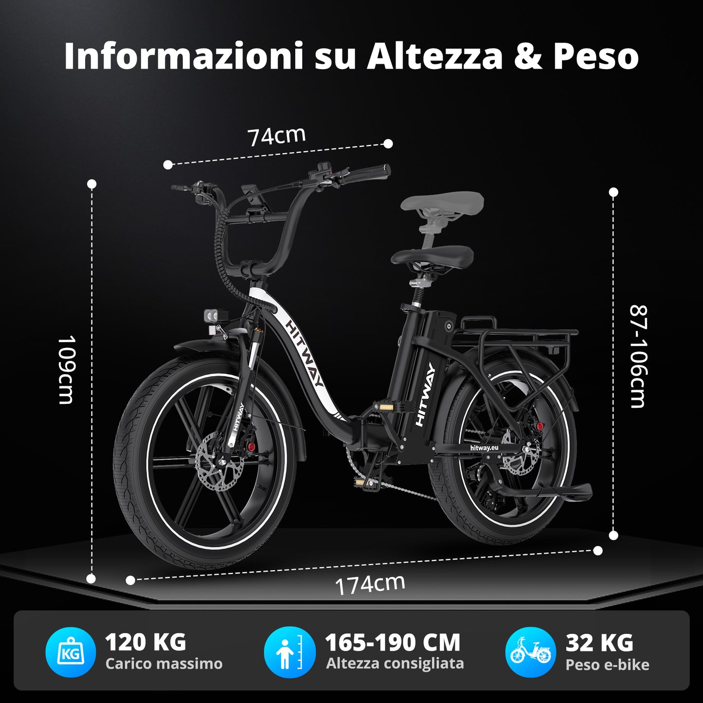 BK6S Pro Bici Elettrica Pieghevole
