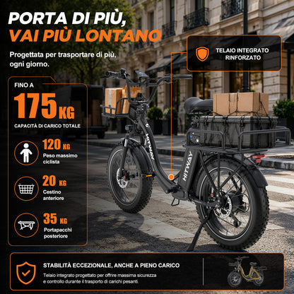 BK6S Plus Bici Elettrica Cargo