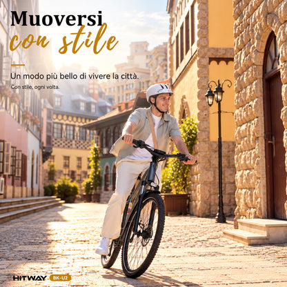 BK-U2 Bici Elettrica Trekking con Sensore di Coppia