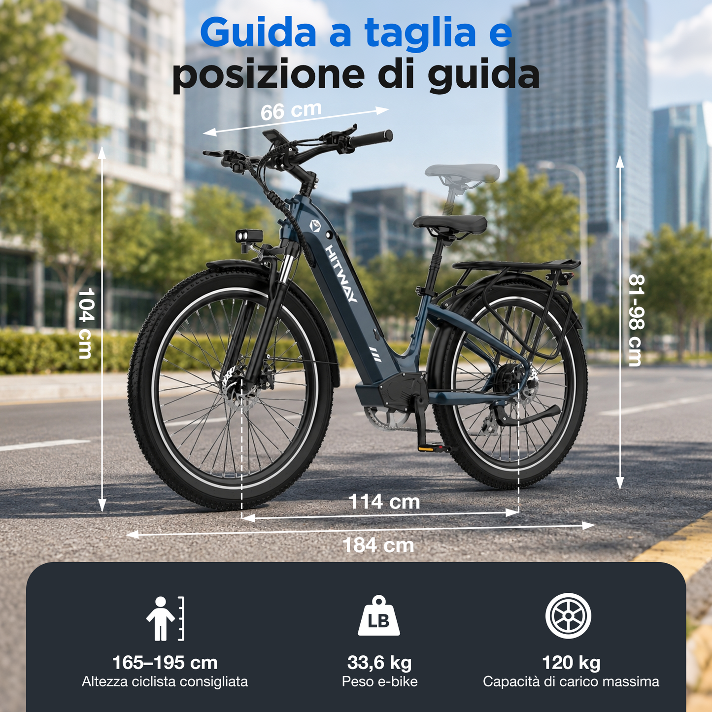 BK16 Bicicletta Elettrica da Città