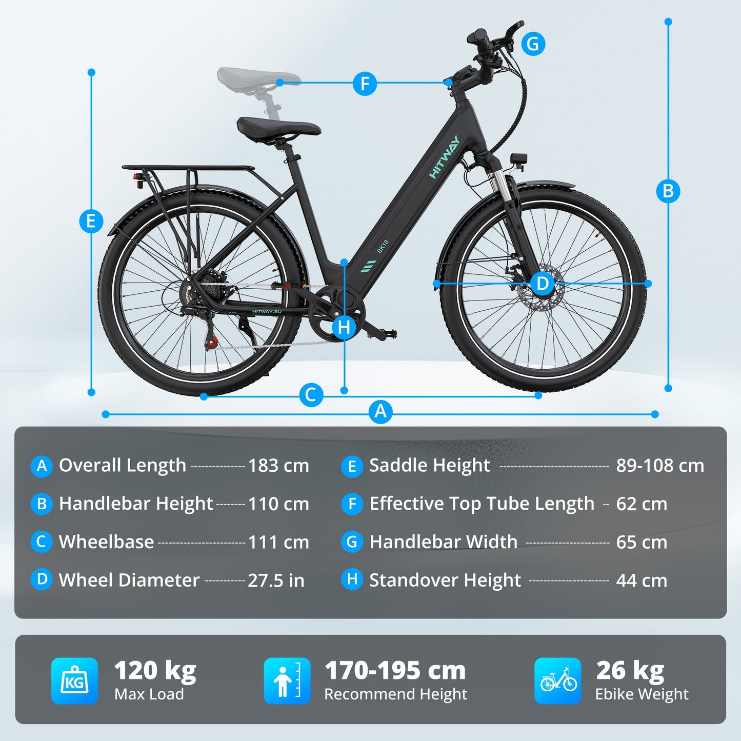 BK18S bici elettrica urbana