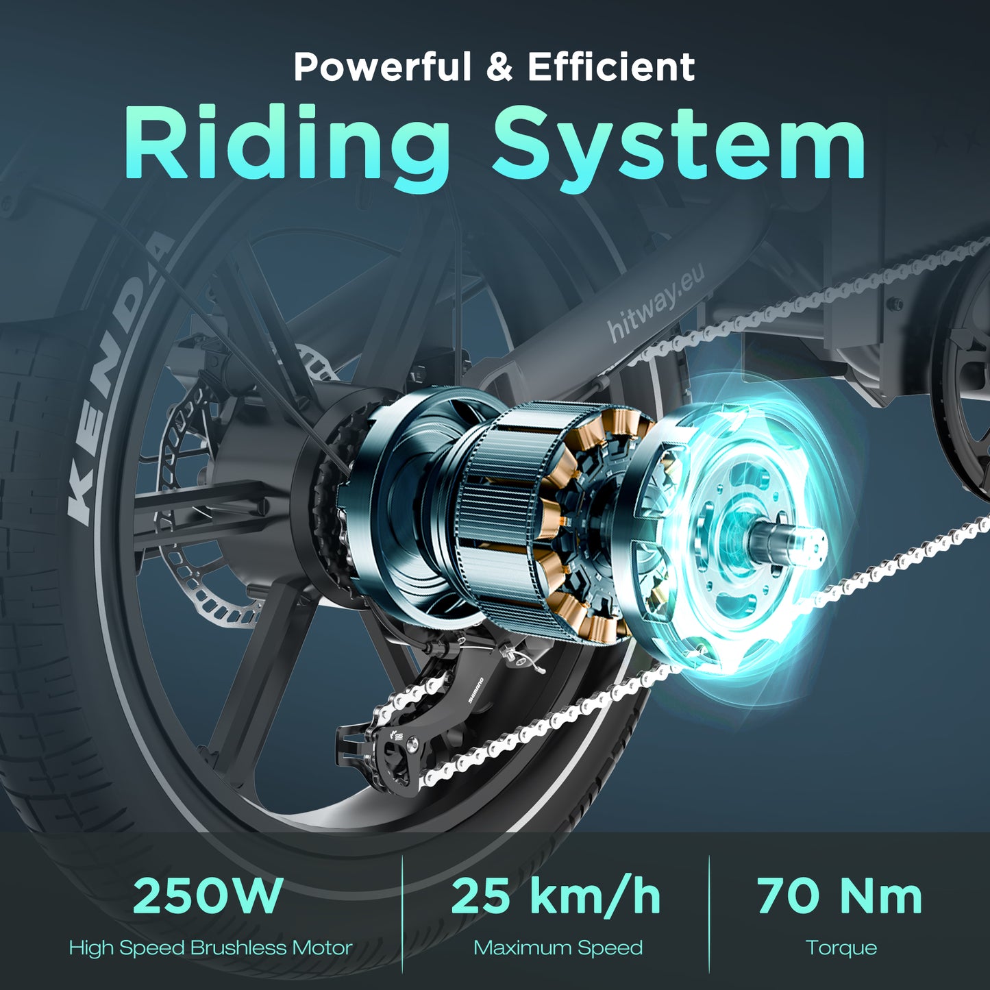 BK28 Bici Elettrica con Pneumatici Fat