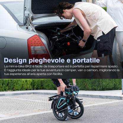 BK2 Bicicletta Elettrica Pieghevole
