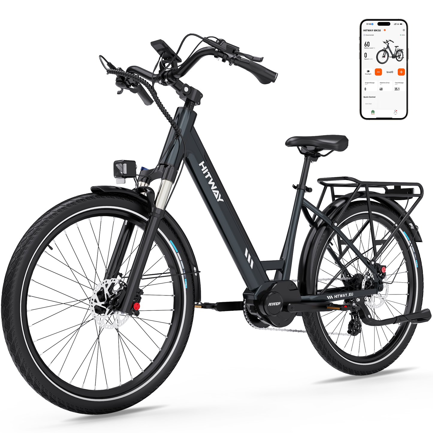 BK32 bici elettrica con motore centrale