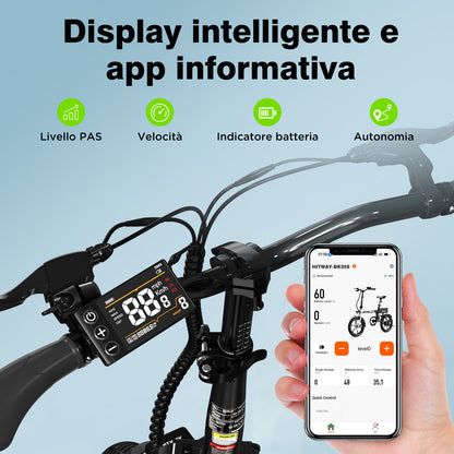 BK35S Bicicletta Elettrica Pieghevole