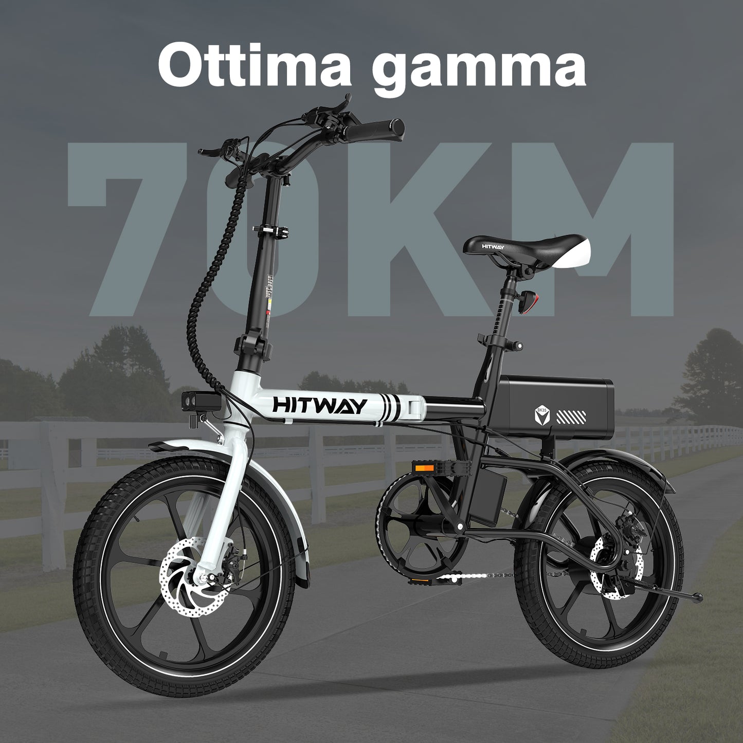 BK35S Bicicletta Elettrica Pieghevole