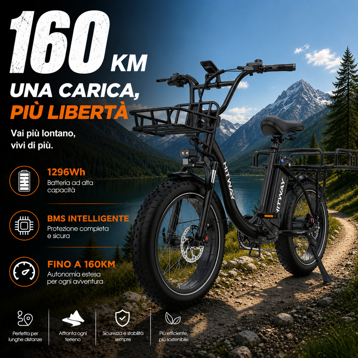 BK6S Plus Bici Elettrica Cargo
