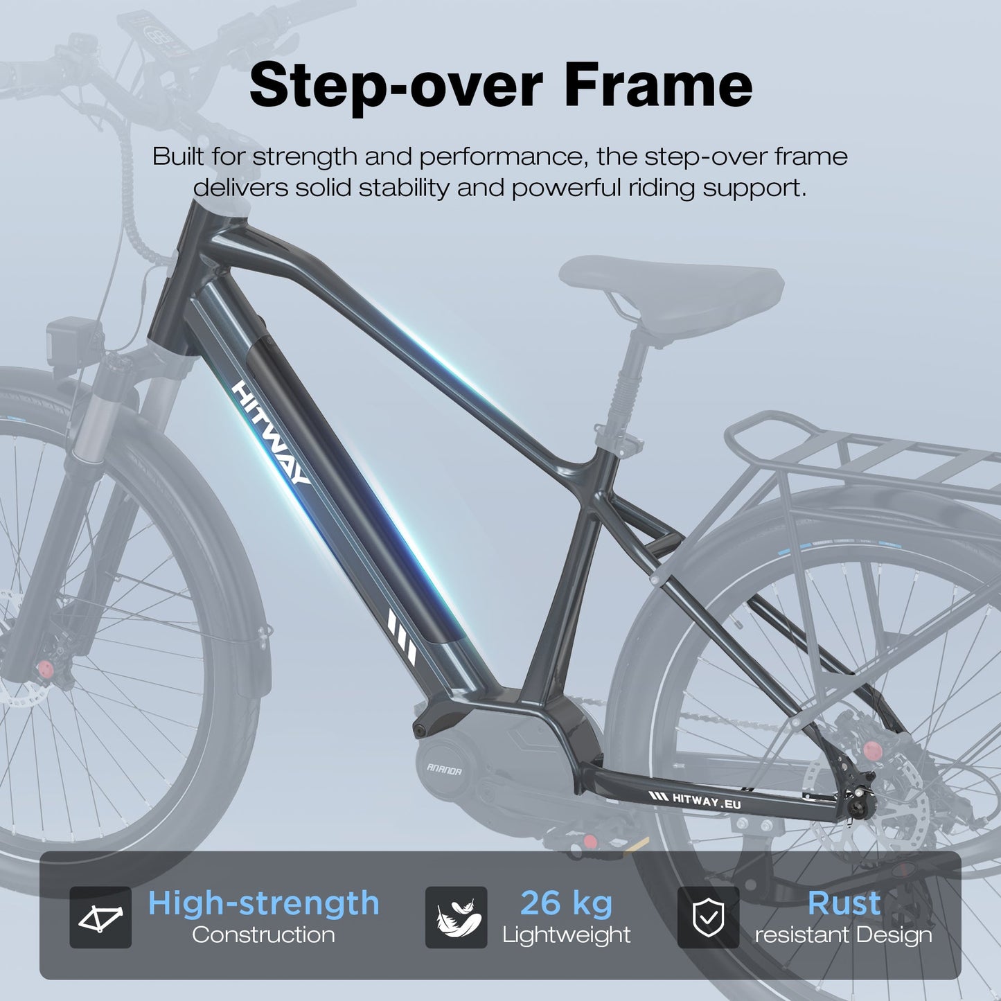 BK33 bici elettrica con motore centrale