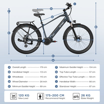 BK33 bici elettrica con motore centrale