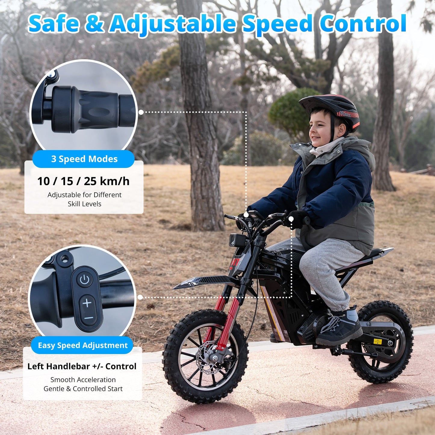 HT100 Moto Elettrica da Cross per Bambini