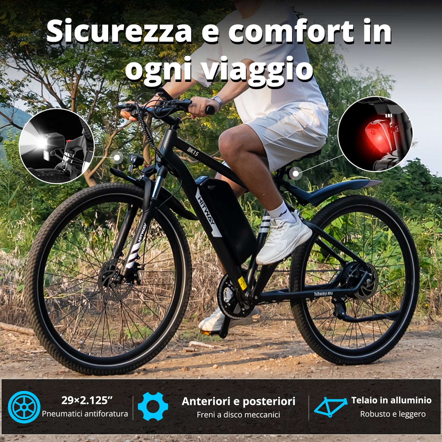 BK15 Plus bici elettrica urbana 29"