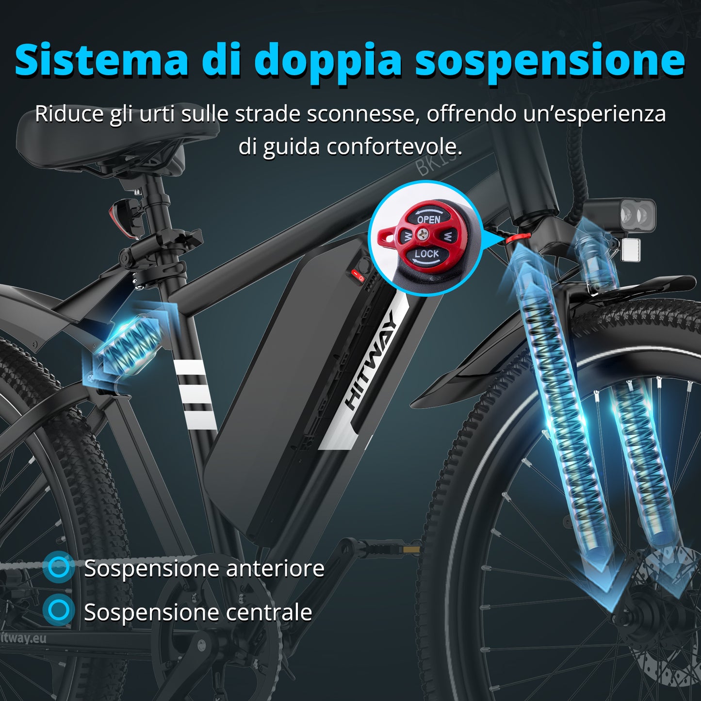 BK15 Plus bici elettrica urbana 29"