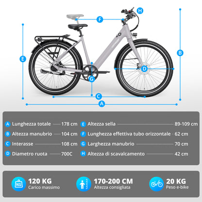 BK18 Pro bici elettrica con trasmissione a cinghia