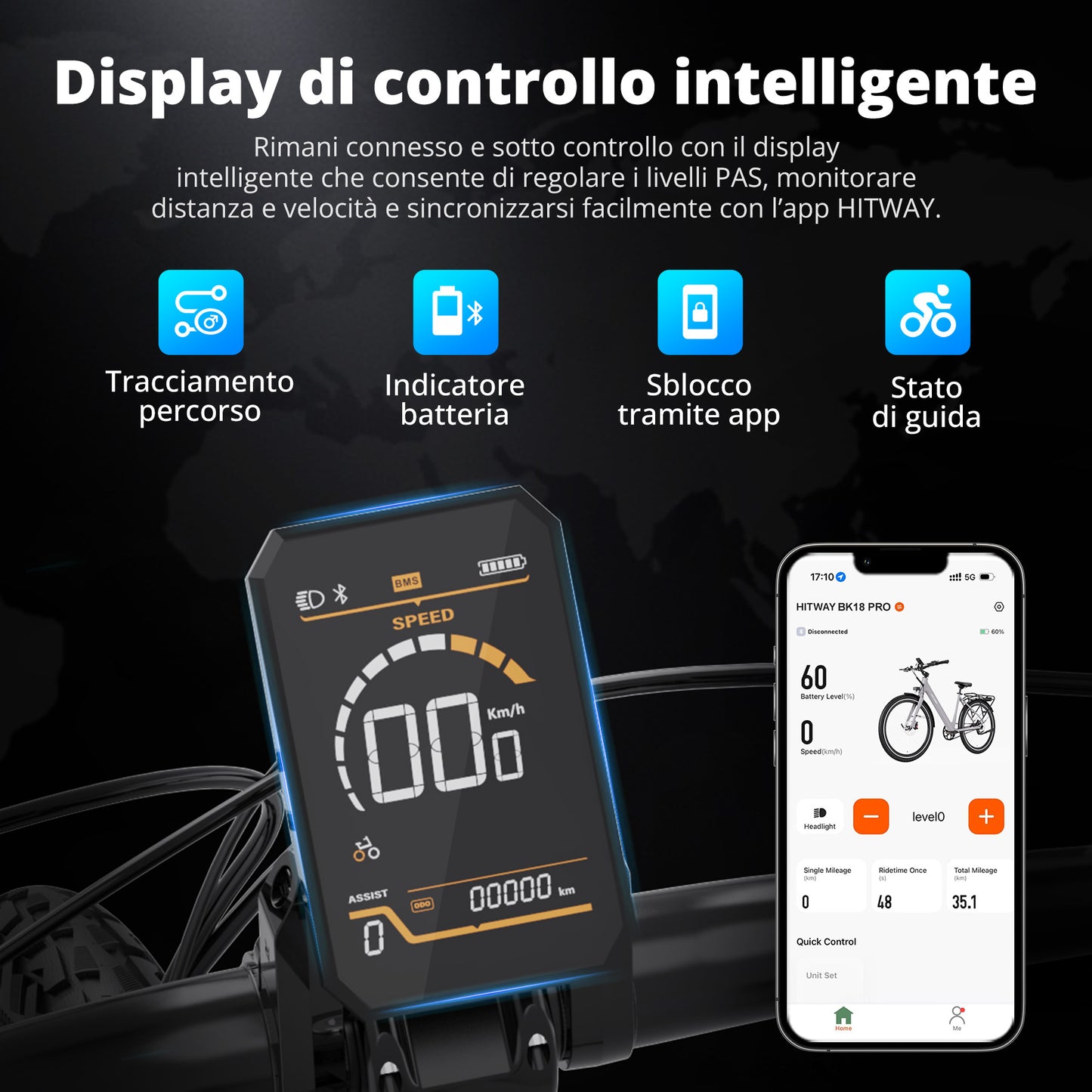 BK18 Pro bici elettrica con trasmissione a cinghia