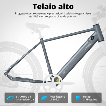 BK19 Pro bici elettrica con trasmissione a cinghia