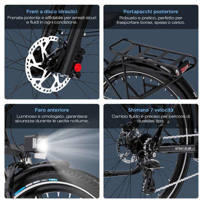 BK32 bici elettrica con motore centrale