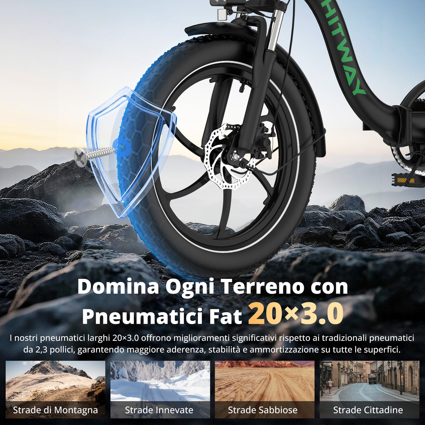 BK6S L1 Bicicletta Elettrica Pieghevole