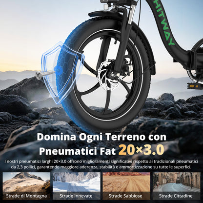 BK6S L1 Bicicletta Elettrica Pieghevole
