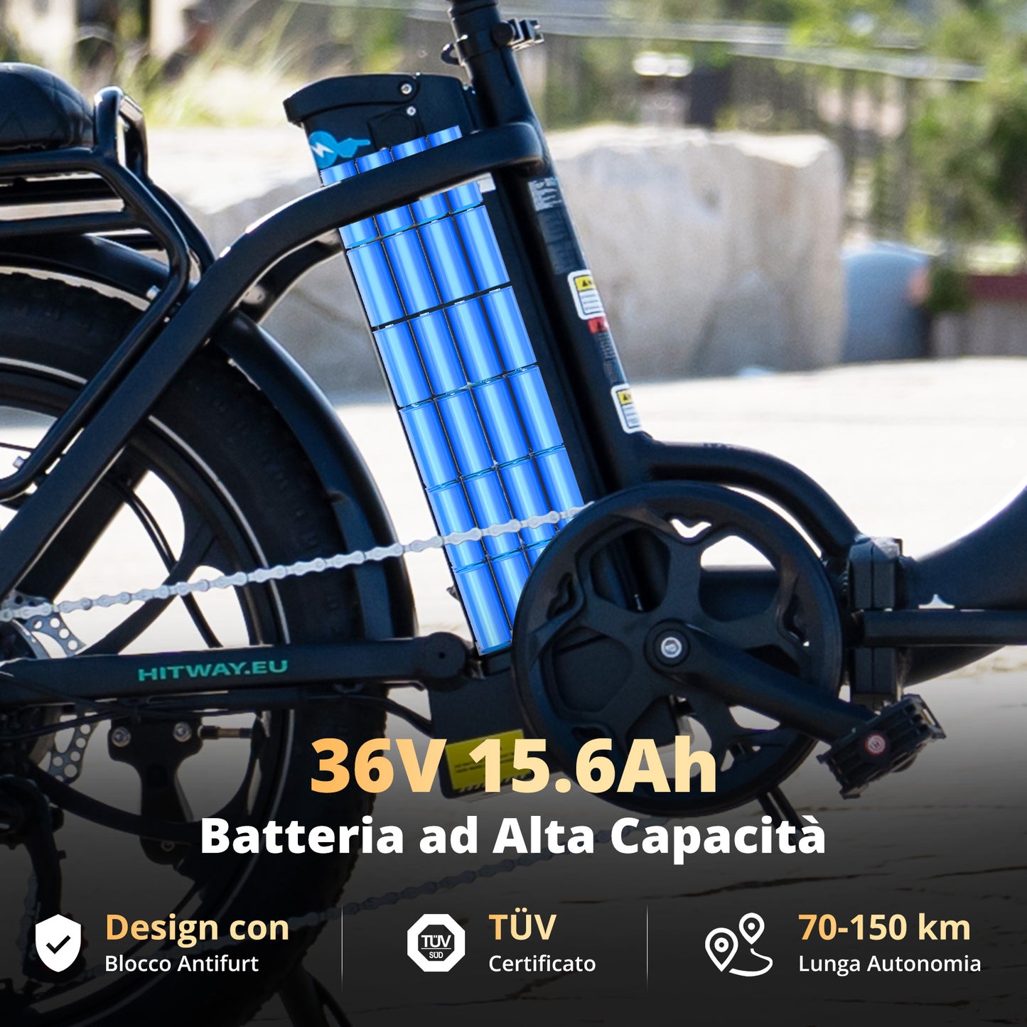 BK6S L1 Bicicletta Elettrica Pieghevole