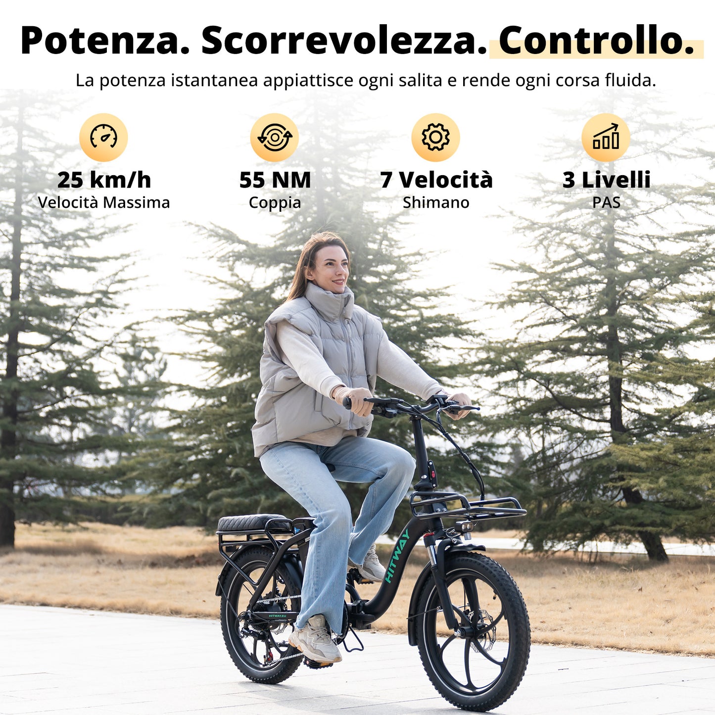 BK6S L1 Bicicletta Elettrica Pieghevole