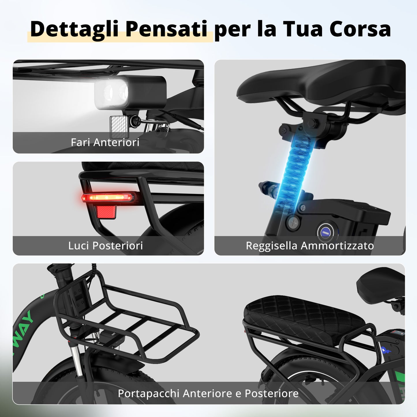 BK6S L1 Bicicletta Elettrica Pieghevole