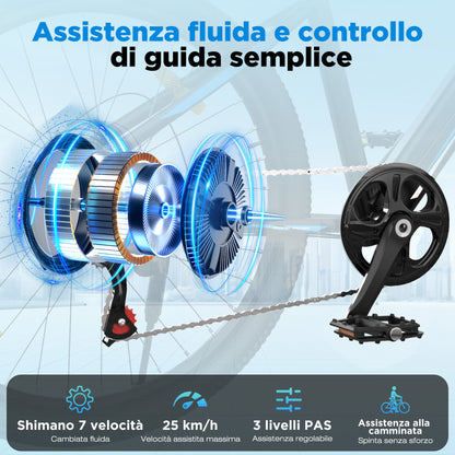 BK7S Bicicletta Elettrica